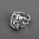 Irregular Ring Made of Gold-Plated Silver
