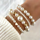 Exquisite Pearl Bracelet Set