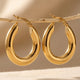 Gold Hypoallergenic Fade-Resistant Hoop Earrings
