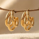 Gold Plated Anti-Allergy Stainless Steel Hoop Earrings