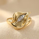 Adjustable Golden Calla Lily Flower Ring