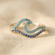 Ocean Wave Turquoise Love Ring