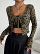 Fleur Sheer Mesh Cardigan