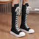 Rebel Platform Canvas Boot