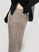 Clairmont Faux Fur Maxi Skirt