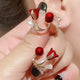 Rosette Wrap Earrings
