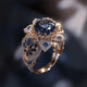 Sapphire Bloom Exotic Ring