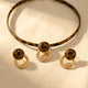 Autumn Winter Earrings Necklace Jewelry Set