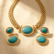 Individual Turquoise Necklace Earrings Set Jewelry Set
