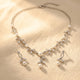 Silver Jewelry Set Necklace Earrings Jewelry Set
