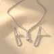 Drop Pendant Necklace Earrings Jewelry Set