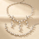 Pearl Jewelry Set Necklace Earrings Bracelet Jewelry Set