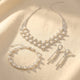 Vintage Pearl Sunflower Jewelry Set