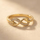 Infinity Gold Chain Ring Necklace