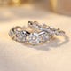 Rose Flower Wavy Hollow Band Ring