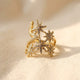 Elegant Vintage Geometric Gold Plated Ring