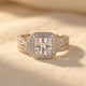 Vintage Synthetic Zirconia Textured Ring