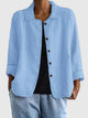 Damen Langarmtop Mit Offener Front Lockere Passform