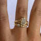 Glossy Layer Gold Forged Ring