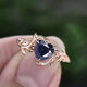 Cosmic Ring with Blue Heart