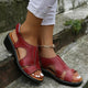 Damen Keilsandalen Mit Verstellbarem Riemen Sommerlich
