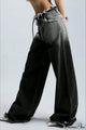 Damen Wide Leg Jeans Mit Ombre Verlauf