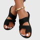 Damen Sandalen Mit Kontursohle Und Riemen