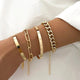 Elegant Elan Mercer Gold Bracelet Set