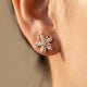 Vintage Flower Rhinestone Earrings