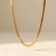 Oval Thick Chain Gold Plated Necklace
