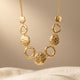 Elegant Geometric Circle Pendant Necklace Minimalist