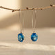 Light Luxury Natural Topaz Elegant Earrings
