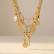 Golden Pearl Charm Necklace