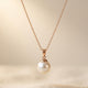 Elegant Pearl White Gold Pendant Necklace