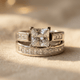 White Cubic Zirconia Silver Statement Ring