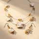 Elegant Daisy Shell Pendant Jewelry Set