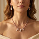 Gourd Shaped Pearl Gold Jewelry Set
