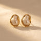 Irregular Imitation Design Vintage Stud Earrings