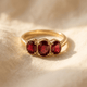 Copper Hexagonal Zirconia Star Unisex Ring