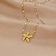 Elegant Gold Flower Necklace