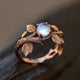 Vintage Blue Glass Ancient Ring