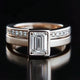 Vintage Elegance Silver Zirconia Ring
