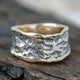 Vintage forged silver-plated ring